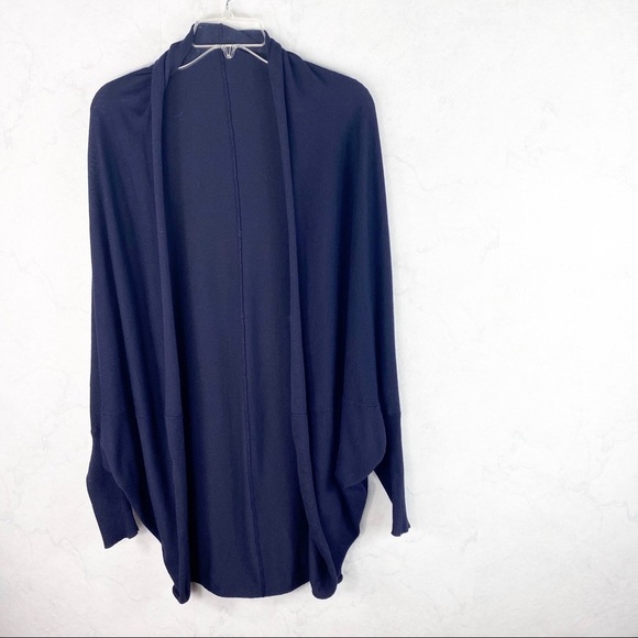 [Zara] Classic Navy Open Sweater Cardigan - Picture 1 of 2